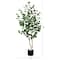5ft. Potted Green Artificial Birch Tree with Real Touch Leaves
